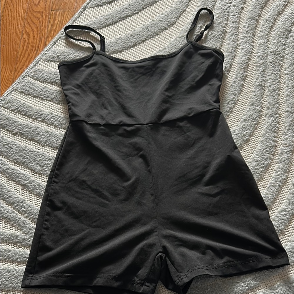 Black Sleeveless Romper